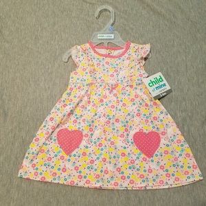 Unicorn dress with heart embellishments. NWT